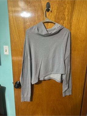 Fabletics Heather Gray Pullover Hoodie